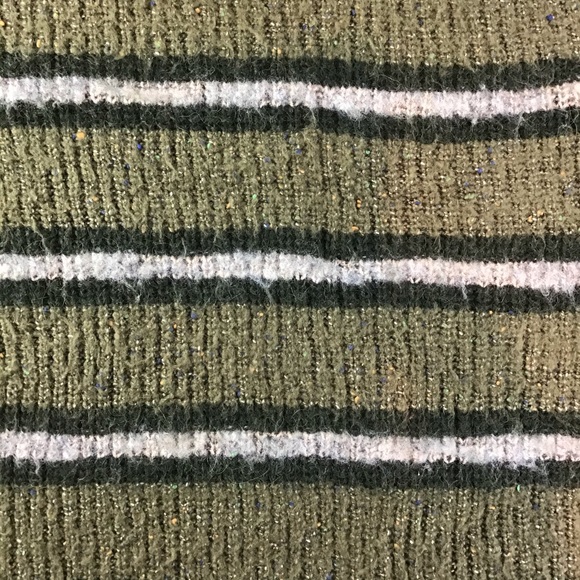 Free People Alpaca Blend Sid Green Striped Tunic - Picture 7 of 10